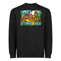 Black hump day camel and desert Heavyweight Sweatshirt - BarkalooDesign