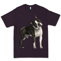 Plum Boston Terrier Premium Tee - LillyAllenDesigns