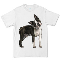White Boston Terrier Premium Tee - LillyAllenDesigns