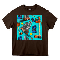 Chocolate Brown construction vehicles Heavy Core Tee - BundleAndBundleShop