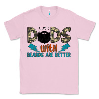 Bubblegum Pink dads with beards are better Classic Tee - JahusDesignShop