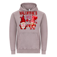 Vintage Zinc valentines day with gnomies Vintage Hoodie - NancyCooperArtShop