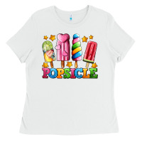 White popsicle with stars Ladies Tee - AdoDesignShop