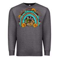 Charcoal Heather easter rainbow olivia Premium Sweatshirt - OliviaCreatesArt