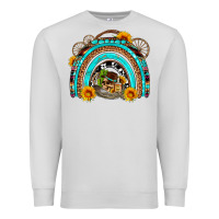 Dove Grey easter rainbow olivia Premium Sweatshirt - OliviaCreatesArt