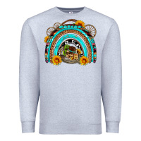 Heather Grey easter rainbow olivia Premium Sweatshirt - OliviaCreatesArt