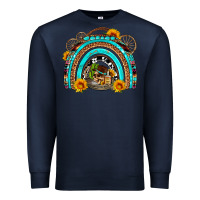 Navy easter rainbow olivia Premium Sweatshirt - OliviaCreatesArt