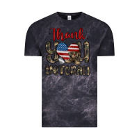 Cloud Black thank you veteran Vintage Tee - MaliasSmallBusiness