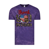 Cloud Purple thank you veteran Vintage Tee - MaliasSmallBusiness