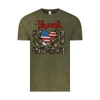 Vintage Olive thank you veteran Vintage Tee - MaliasSmallBusiness