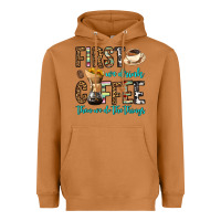 Meerkat first we drink coffee then we do the things Heavyweight Hoodie - OliviaCreatesArt