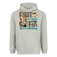 Moon Dust first we drink coffee then we do the things Heavyweight Hoodie - OliviaCreatesArt