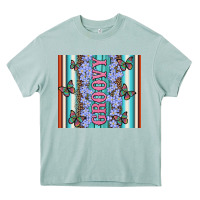 Arona groovy with flowers and Butterflies Heavy Core Tee - Artiststas