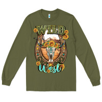 Army Green wild west Long Sleeve Tee - Artiststas