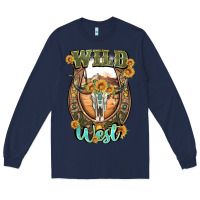 Navy wild west Long Sleeve Tee - Artiststas