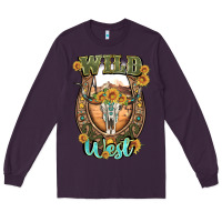Plum wild west Long Sleeve Tee - Artiststas