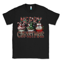Black Merry Christmas Classic Tee - CowhideDigitalArt