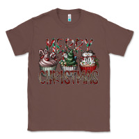 Chestnut Merry Christmas Classic Tee - CowhideDigitalArt