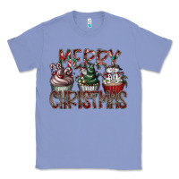 Colony Blue Merry Christmas Classic Tee - CowhideDigitalArt