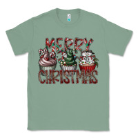 Sage Merry Christmas Classic Tee - CowhideDigitalArt