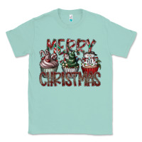 Seafoam Merry Christmas Classic Tee - CowhideDigitalArt