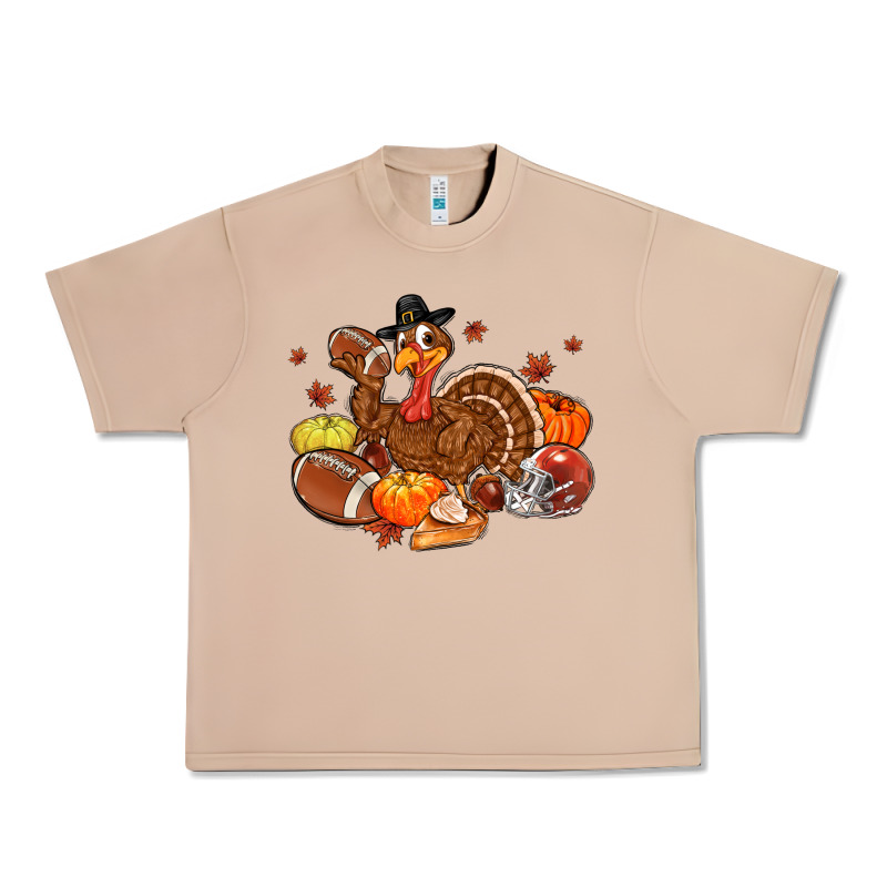 Football Turkey Thanksgiving Urban Heavy Tee by MaliasSmallBusiness | Teevron