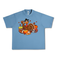 Pebble Blue football turkey thanksgiving Urban Heavy Tee - MaliasSmallBusiness