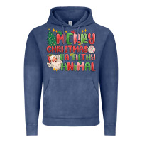 Vintage Denim merry christmas ya filthy animal Vintage Hoodie - MaliasSmallBusiness
