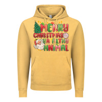 Vintage Mustard merry christmas ya filthy animal Vintage Hoodie - MaliasSmallBusiness