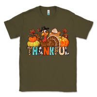 Army Green thankful Classic Tee - MaliasSmallBusiness