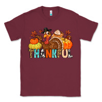 Burgundy thankful Classic Tee - MaliasSmallBusiness