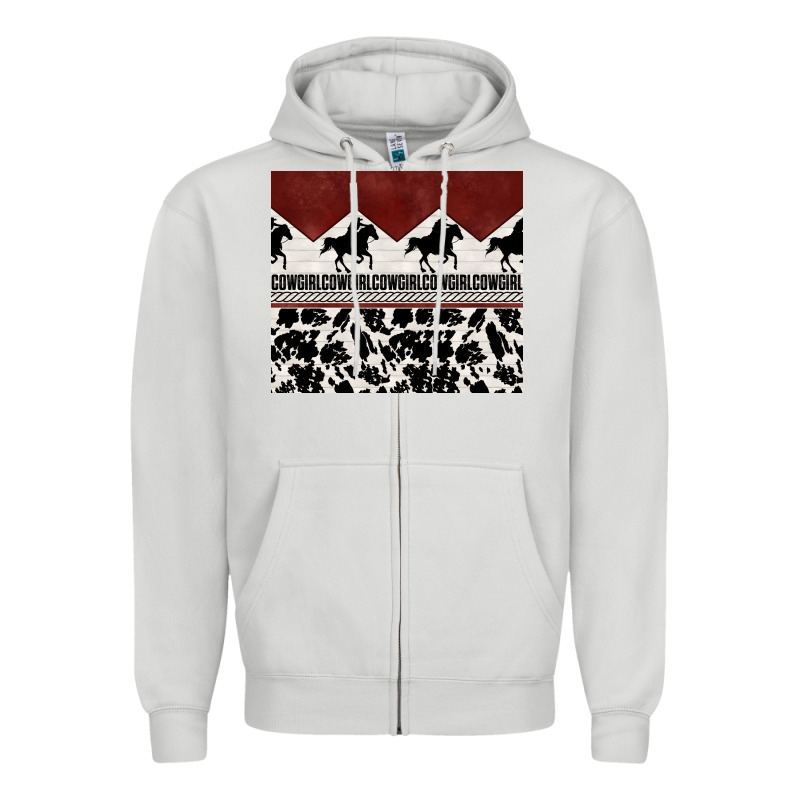Cowgirl With Cowhide Zipper Hoodie by TumblerDesignByShophia | Teevron