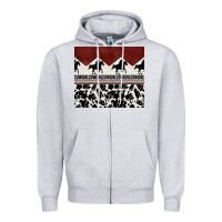 Heather Grey cowgirl with cowhide Zipper Hoodie - TumblerDesignByShophia