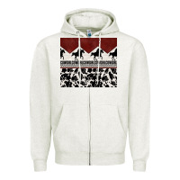 Oatmeal Heather cowgirl with cowhide Zipper Hoodie - TumblerDesignByShophia