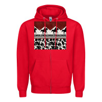 Red cowgirl with cowhide Zipper Hoodie - TumblerDesignByShophia