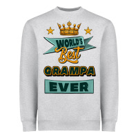 Heather Grey world's best grampa ever Heavyweight Sweatshirt - Jasminsmagicworld