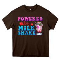 Chocolate Brown powered by milkshake Heavy Core Tee - AdoDesignShop