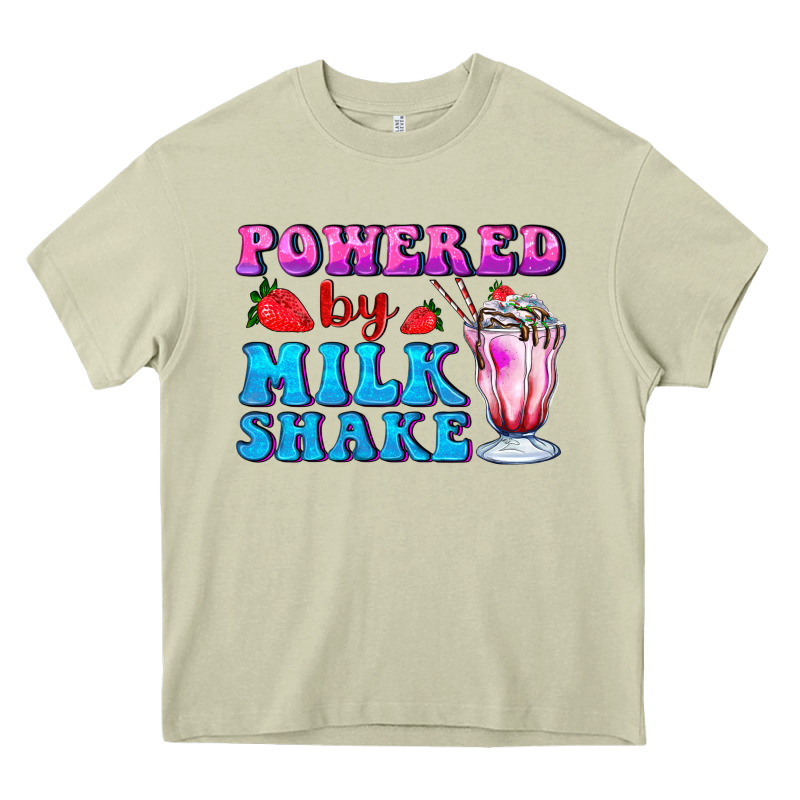 Powered By Milkshake Heavy Core Tee by AdoDesignShop | Teevron