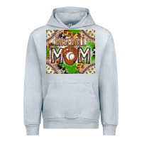 Heather Grey Baseball Mom Urban Hoodie - CowhideDigitalArt
