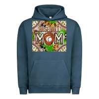 Pigment Midnight Navy Baseball Mom Urban Hoodie - CowhideDigitalArt