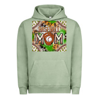 Pigment Oil Green Baseball Mom Urban Hoodie - CowhideDigitalArt