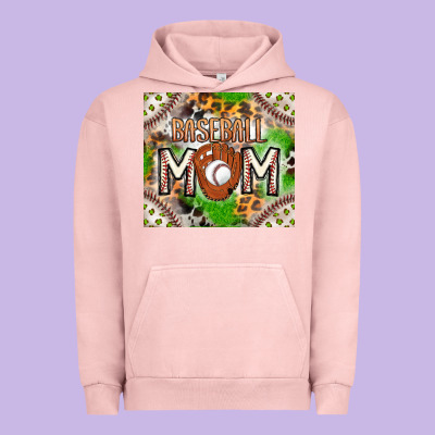 Baseball Mom Urban Hoodie Designed By Cowhidedigitalart