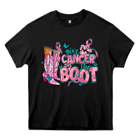 Black give the cancer boot Heavy Core Tee - AdoDesignShop