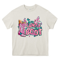 Cream give the cancer boot Heavy Core Tee - AdoDesignShop
