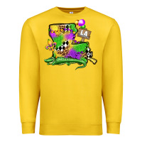 Lemon louisiana map alligator mardi gras olivia Premium Sweatshirt - OliviaCreatesArt