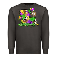 Smoke louisiana map alligator mardi gras olivia Premium Sweatshirt - OliviaCreatesArt