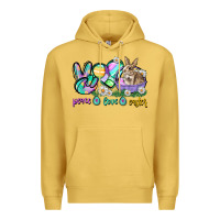 Antique Gold Peace love Easter Day Premium Hoodie - CowGirlArtShop