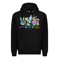 Black Peace love Easter Day Premium Hoodie - CowGirlArtShop