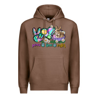 Chestnut Peace love Easter Day Premium Hoodie - CowGirlArtShop