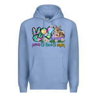 Colony Blue Peace love Easter Day Premium Hoodie - CowGirlArtShop